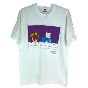 Modern Living Everett Peck L Vintage 80s Cartoon Comic Art Tshirt Size Large